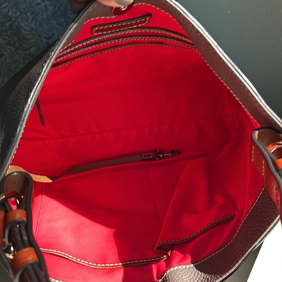 Dooney & Bourke Cooper “Elephant”Pebble Grain Shoulder Hobo Bag - Picture 7 of 10